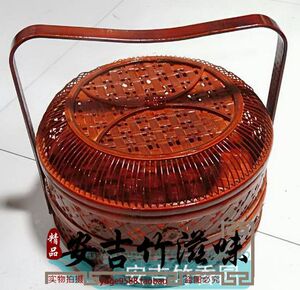 云中商贸店淘宝手工竹编收纳筐 馒头筐 馍筐 点心筐 水果筐 竹子