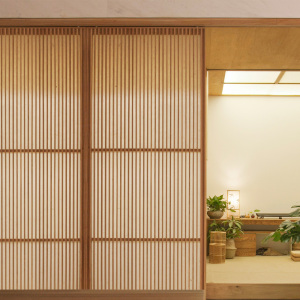 半尺住居 格栅格子门原创设计现代中式日式禅意隔断屏风移门定制