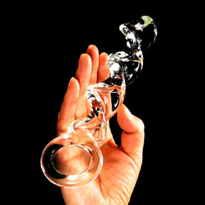 玻璃水晶阳具男用女用后庭肛门塞阴道拉珠自慰狼牙棒成人用品器具