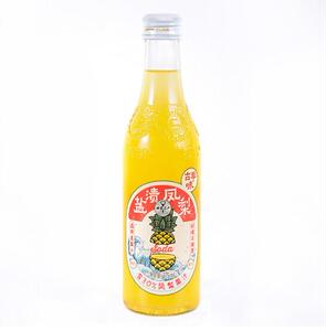 网红汽水武汉二厂盐渍凤梨风味碳酸饮料抖音汽水275mlx12瓶包邮