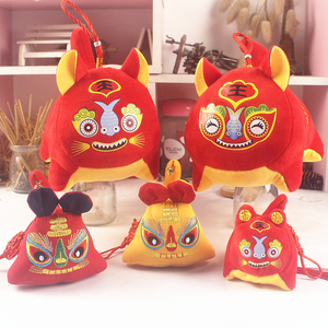 新年传统老虎年兽祝福好运毛绒公仔小挂件红火旺财小虎布娃娃玩偶