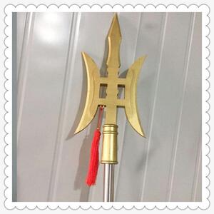 三尖两刃刀模型不伤大刀武器武术演出三国男孩玩具吕布三国演义