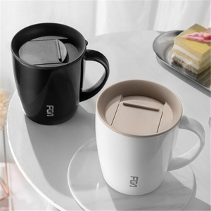 富光保温杯女不锈钢马克杯带盖茶杯创意喝水咖啡办公室家用水杯子