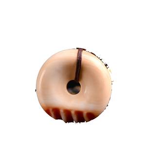 天然血贝壳平安扣吊坠带血槽万宝螺挂件项链平安牌配饰男女礼物