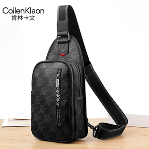 CoilenKlaon 男士胸包旅行多功能潮休闲商务时尚大容量户外斜跨包