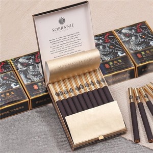 寿百年英国黑俄罗斯外烟日本黑魔鬼非烟草正品烟茶烟2000香烟进口