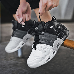aj男鞋皮蓬大air篮球鞋高帮青少年儿童男童体育生运动未来科技鞋