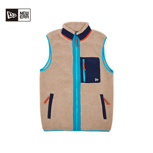 newera纽亦华秋冬摇粒绒马甲男女情侣时尚保暖针织背心潮