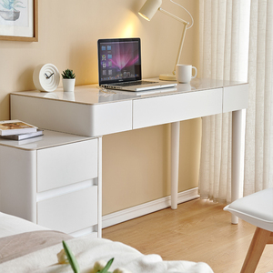 00布克维家旗舰店天猫白色实木地台床奶油风榻榻米床无床头床地板床