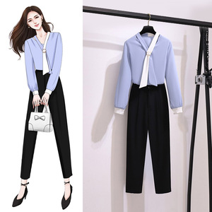 正式场合女装早春季穿搭职业套装职场教师教资面试服装衣服正装女