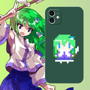 东方project像素手机壳东风谷早苗巫女守矢液态硅胶适用苹果安卓