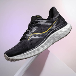 现货21新品saucony索康尼hurricane飓风男23支撑稳定马拉松跑鞋