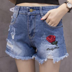 毛边高腰牛仔超短裤女2020夏季kuc破洞牛子库热裤衩叉.裤头kutou