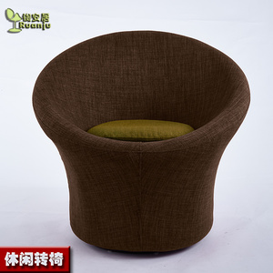 广东省厂家直销休闲椅椅子布艺咖啡椅洽谈椅轻奢单人沙发B126整装