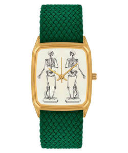 日本代购 laps signature 巴黎设计限量版 复古尼龙带男女款手表