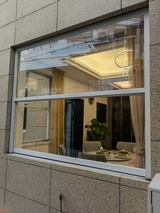 铝合金上下提拉窗封阳台推拉门窗传菜口通风窗户提升窗半成品