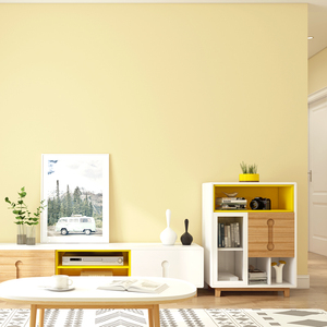 奶黄淡黄暖黄鹅黄米黄浅黄色系壁纸纯色现代简约北欧风格素色墙纸