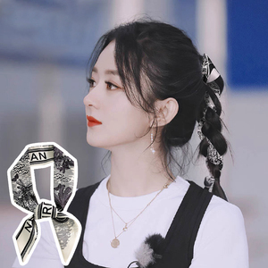 赵丽颖同款大牌丝巾小长条女春秋冬季发带绑包丝带腰带配衬衫领巾