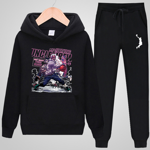 篮球衣服外套德鲁大叔欧文同款连帽卫衣男潮学生秋装加绒运动套装