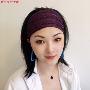 女生宽发卡宽边发带遮白发盖碎发百搭头巾头饰发饰透气空顶帽