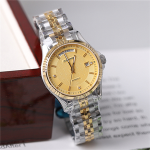 正品johnnie尊尼手表男表男士自动机械表时尚双日历夜光防水9043