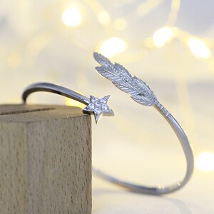 军恋纯银橄榄枝领花手链手镯军旅定情信物兵哥送女友情人节礼物