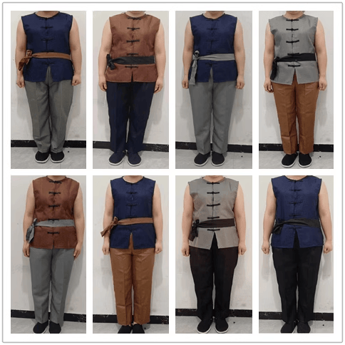 上海滩黄包车衣服民国时期抬花轿服装穷人演出服旧社会武术表演服