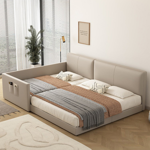 二胎家庭床亲子床3米超大主卧大床超大一家四口4人拼接床加宽小床