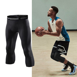 野球帝紧身裤七分pronba库里篮球男高弹跑步训练速干压缩打底裤男