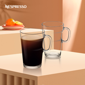 NESPRESSO View系列马克杯组 钢化玻璃咖啡杯270ml*2只