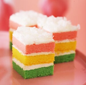 比格维尔【彩虹小方块会议蛋糕】高端茶歇婚宴甜品台动物奶油小方