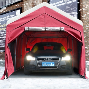 sibada冬季户外加厚加棉保暖移动停车棚简易车库家用汽车防雨帐篷