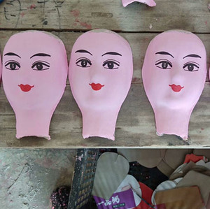 包邮纸质殡葬相子脸 4号14厘米纸糊殡葬100个 纸人头灵堂布用品批