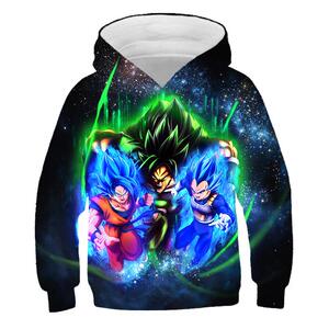 七龙珠悟空卫衣儿童连帽外套加绒衣服男童装秋冬款dragonball周边