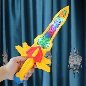 刀剑儿童塑料玩具透明闪光夜光宝剑大刀小孩礼品吉进久玩具专营店