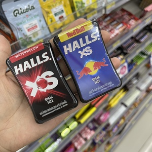 泰国进口711halls荷氏冰球润喉糖薄荷糖超凉西瓜劲爆红牛缤纷炫彩