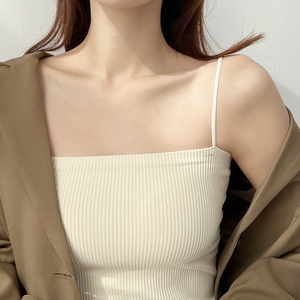 背心女夏外穿百搭打底小众复古无袖针织挂脖露肩锁骨上衣816人付款39