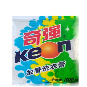 奇强加香洗衣膏天然衣物洗衣粉不伤手洗衣液天然3洗洁精300*20袋
