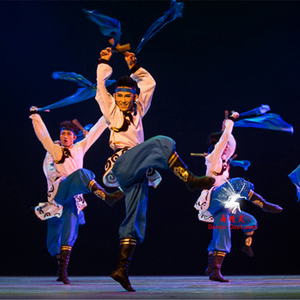 新款蒙古筷子舞湛男子群舞舞蹈服改良蒙古袍艺考练功演出服民族风