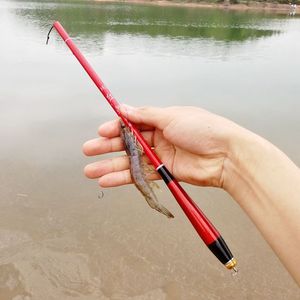 超短节鱼竿1米1.5米2米钓虾竿专用竿迷你袖珍手杆儿童套装碳素筏