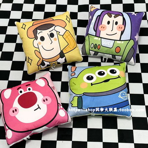 【包邮】卡通玩具总动员系列多功能二合一抱枕毯子车载靠垫被子
