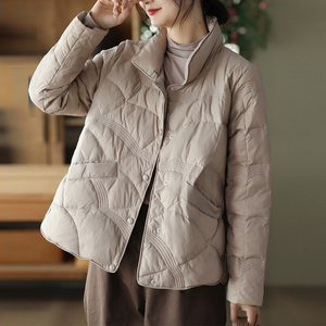轻薄款棉服女2023新款冬季宽松欧货棉衣女短款设计感百搭休闲外套