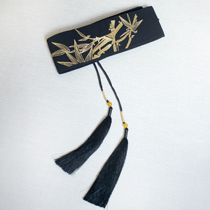 中国风复古百搭旗袍汉服配饰女古风中式刺绣流苏绣花腰封腰带