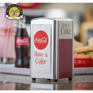 coca-cola 可口可乐复古餐巾盒 纸巾盒 餐厅餐桌装饰