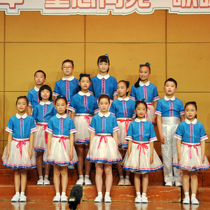 六一儿童合唱演出服男女童礼服少儿合唱团小学生诗歌朗诵表演服装