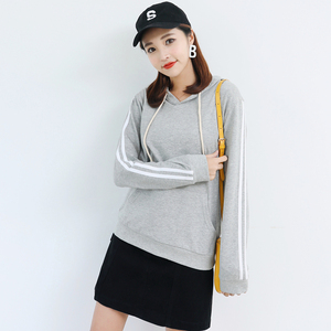 浪嫔卫衣女宽松春秋款 薄款2019宽松连帽套头韩版少女ulzzang衣服