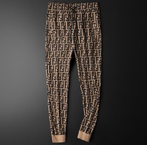 2022夏季新款芬迪小怪兽老佛爷男裤子个性运动裤潮流百搭休闲裤男