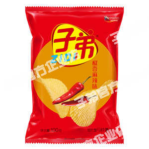 子弟薯片椒香麻辣1袋100g休闲零食子弟土豆片5袋起多省包邮