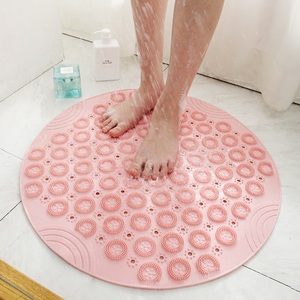 圆形浴室防滑垫淋浴房按摩垫家用垫子洗澡地垫卫生间沐浴硅胶脚垫