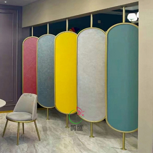 墙布展示架椭圆木地板柜硅藻泥艺术漆翻转架不锈钢钛金屏风旋转页